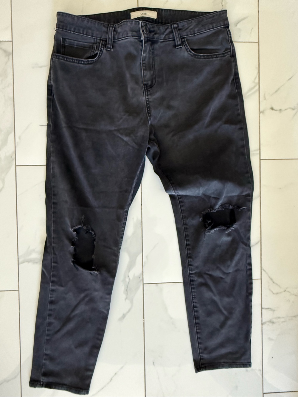 Vans Women’s Black Skinny Ripped Jeans